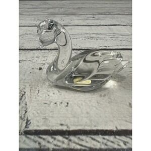 Princess House Swan 24% Lead Crystal Swan Paperweight Figurine Germany  NIB New